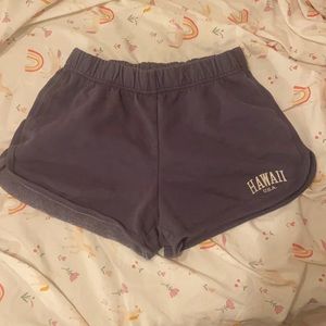women’s Brandy Melville faded navy Hawaii sweat shorts, size xs/s